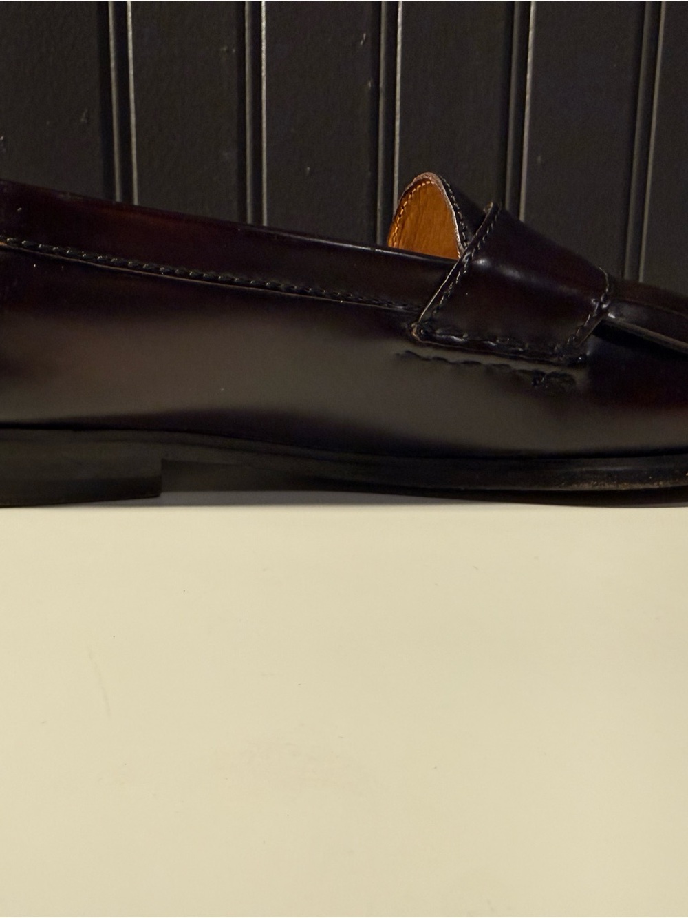 Cole Haan men's burgundy leather kiltie buckle monk strap loafers 9.5d - Picture 5 of 16